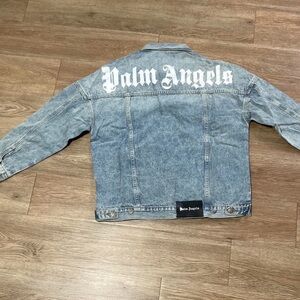 Palm Angels Light Blue Denim Jacket